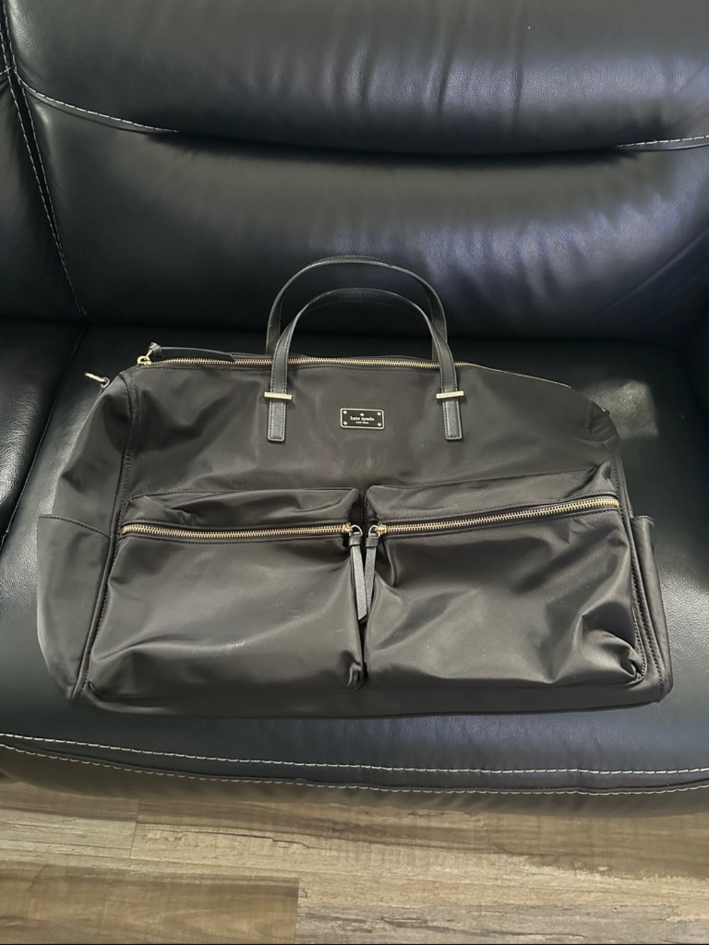 Kate Spade Black Wilson Road Carmella Duffel Bag